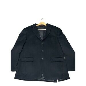 MANTONI Suit Jacket Blazer 46R Wool And Cashmere Black  3 Button Italian Design